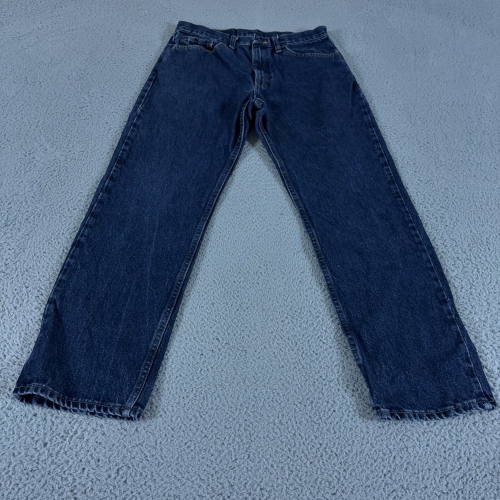 Wrangler‎ Jeans Mens 32x30 Blue Regular Straight Mid Rise Dark Wash Denim Cotton